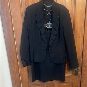 White House Black Market Black Classic Suit Jacket & Skirt Set.